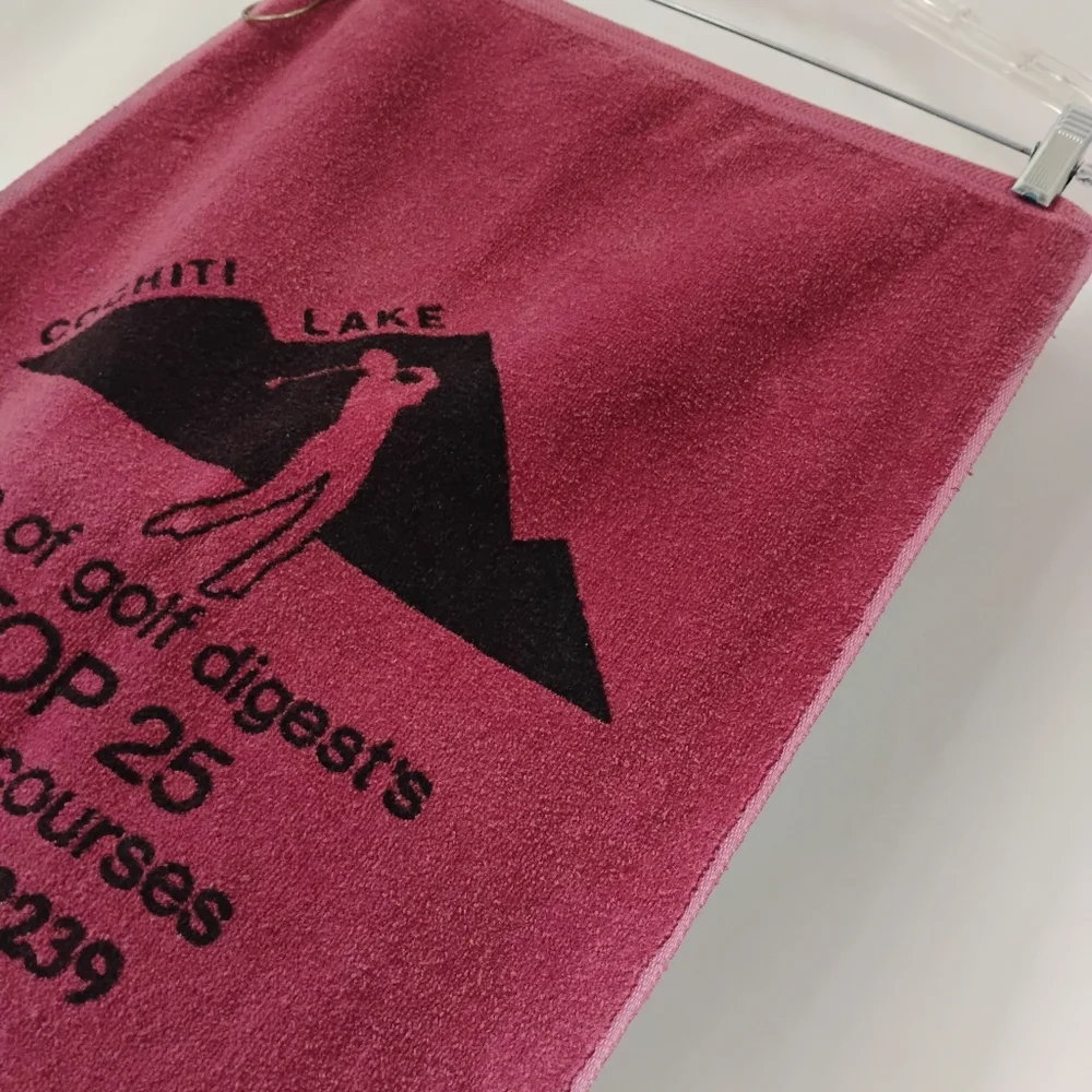 Vintage Cochiti Lake Sports Gear Clip On Golf Towel Very Faded & Distressed